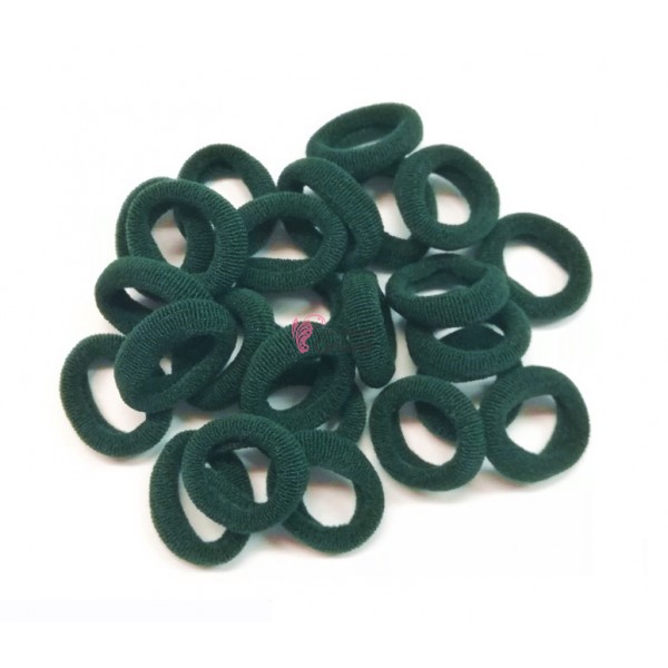 Elastice pentru codite Cod EL033EE set 25 bucati Turcoaz inchis